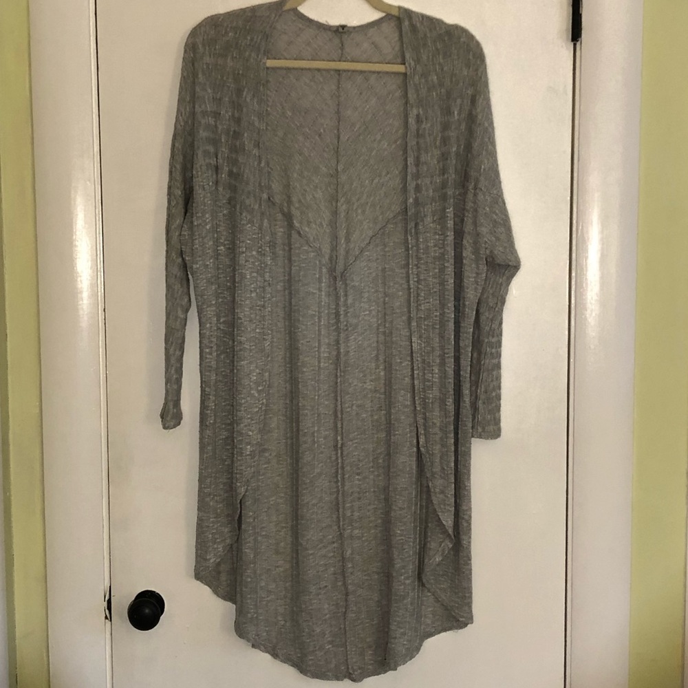 Long grey sweater